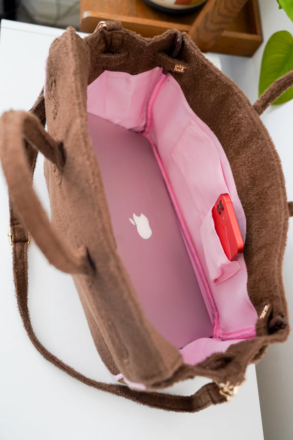 Glamgrocer Sac Terry Marron 35 cm