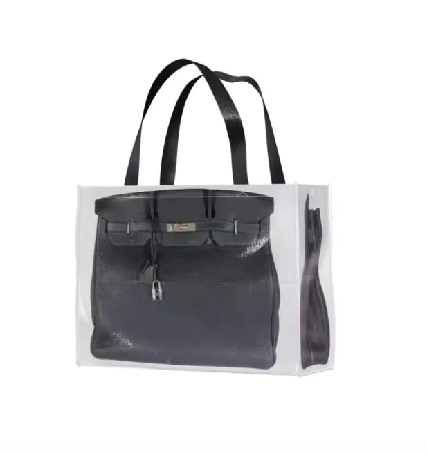 Glamgrocer Sac Jelly TPU Vert Pastel Translucide 35 cm