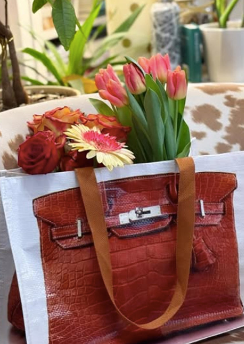 Glamgrocer Sac Pliant Marron Chocolat 40x30x20 cm